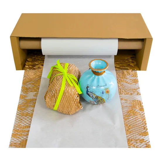 절단 불가 포장 포장지 쿠션 크래프트 롤 허니콤 종이 디스펜서