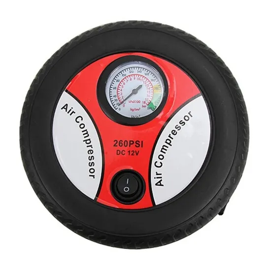 미니 휴대용 자동차 공기 압축기 자동차 타이어 공기 주입 펌프 260psi 12V 자동차 펌프 전기 타이어 주입기 자동차 압축기 액세서리