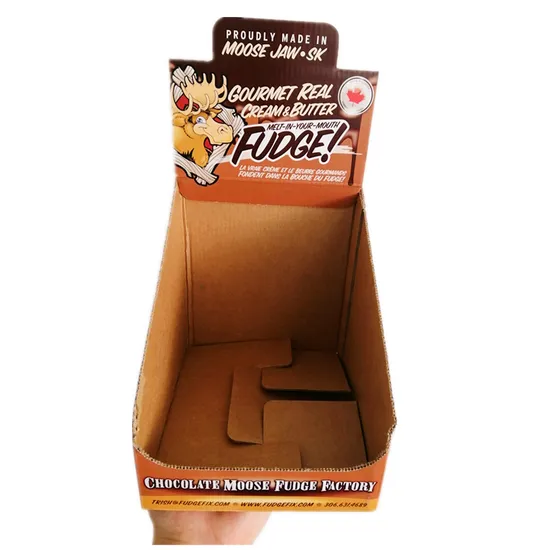 맞춤형 식품 포장 판지 조리대 판매 시점 카운터 상자 디스플레이 슈퍼마켓 PDQ 디스플레이 소매점용 종이 배송 상자